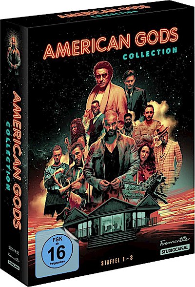 American Gods - Staffel  1-3 (DVD) Min: 1341/DD5.1/WS  11Disc, Schuber