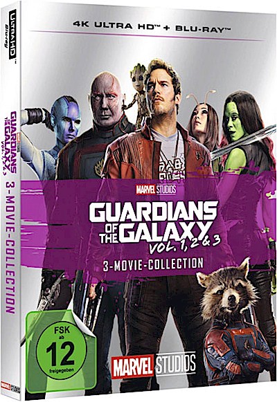 Guardians of the Galaxy 3er-Movie-Col. (UHD+BR)  Min: 406/DD5.1/WS 6Disc 4K