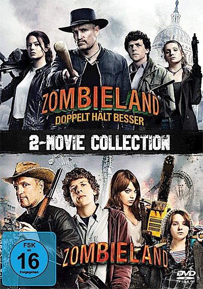 Zombieland  1 & 2 (DVD) Doppelset 2 Disc, Min: 180/DD5.1/WS