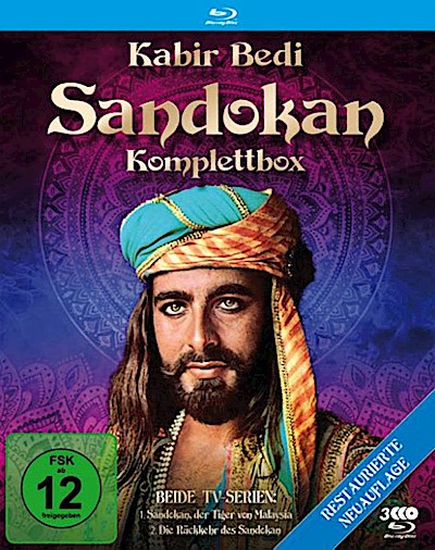 Sandokan - Komplettbox (BR) Restored Version  Tiger von Malaysia & Rückkehr des Sandokan, 3Disc