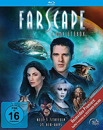 Farscape - Verschollen im All: Komplettbox (BR)  Alle 5 Staffeln mit deutscher Synchro - 25 Disc