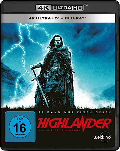 Highlander 1 (UHD+BR) 4K, 2Disc Min: 234/DD5.1/WS