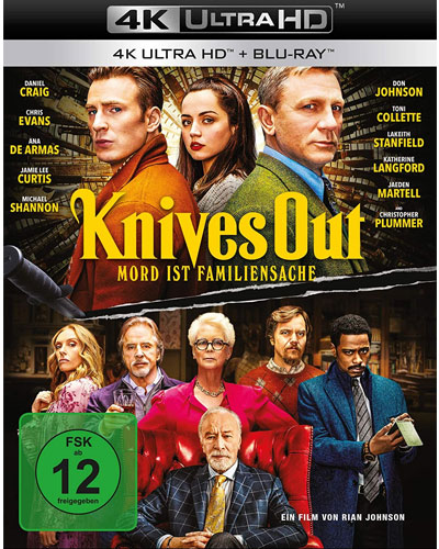 Knives Out - Mord ist Familiensache(UHD) Min: 137/DD5.1/WS  4K Ultra, 2Disc