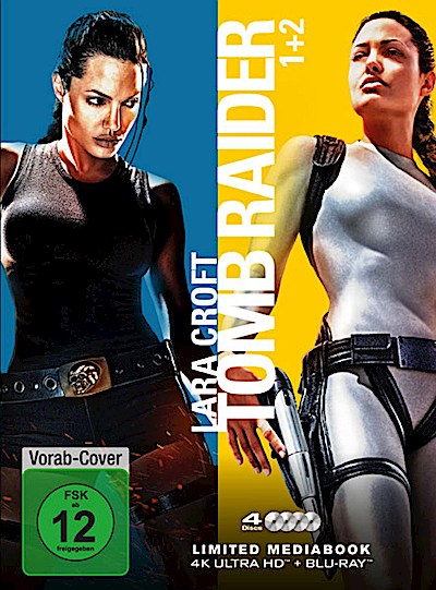 Lara Croft: Tomb Raider 1&2 (UHD) LE -MB- Limited Mediabook, 4Disc, 4K