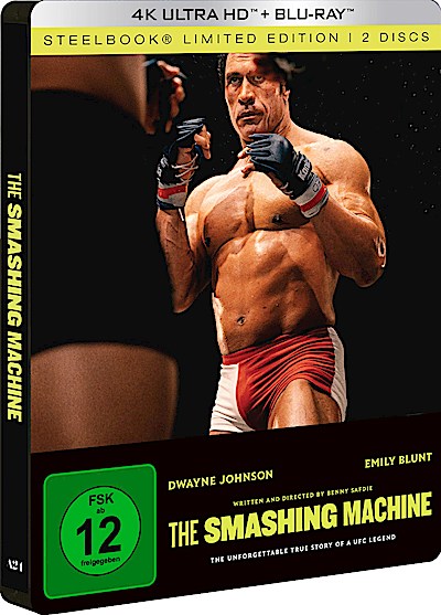 The Smashing Machine (4K-UHD & Blu-ray, Stelelbook)