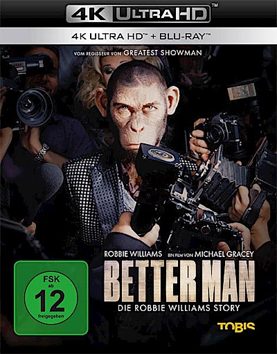 Better Man - Die Robbie Williams Story (UHD+BR)  Min: 130/DD5.1/WS 4K