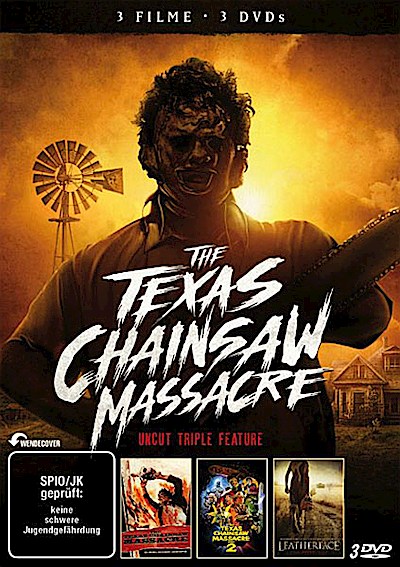 Texas Chainsaw Massacre - Triple-Feature (DVD)  UNCUT, SPIO/JK, Min: 260/DD/WS
