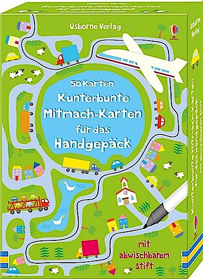 50 Karten: Kunterbunte Mitmach-Karten für das Handgepäck
