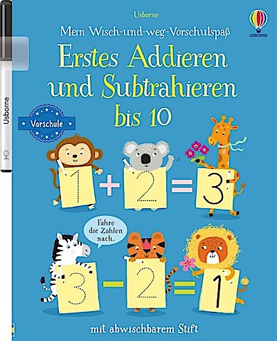 Mein Wisch-und-weg-Vorschulspaß: Erstes Addieren und Subtrahieren bis 10