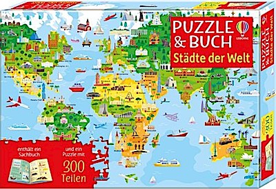 Puzzle & Buch: Städte der Welt (300 Teile)