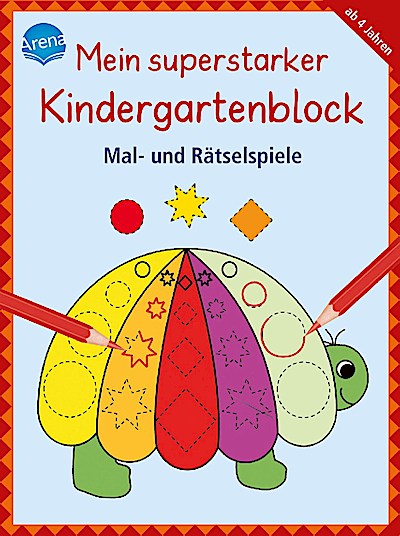 Mein superstarker KiGa-Block: Mal- und Rätselspiele
