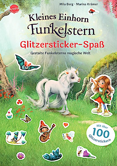 Kleines Einhorn Funkelstern - Glitzersticker-Spass