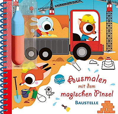Ausmalen mit dem magischen Pinsel - Baustelle