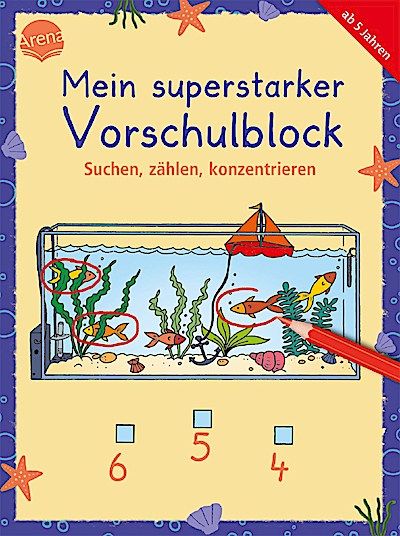 Mein superstarker Vorschulblock: Suchen,zählen,konzentrieren