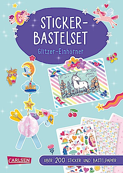 Bastelset für Kinder: Sticker-Bastelset: Glitz...
