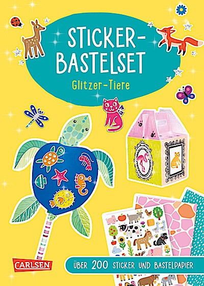 Bastelset für Kinder: Sticker-Bastelset: Glitz...