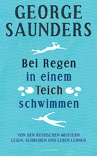 Bei Regen in einem Teich schwimmen