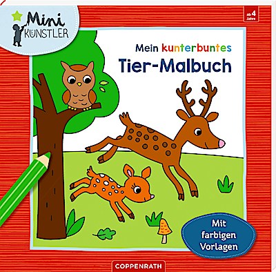 Mein kunterbuntes Tier-Malbuch