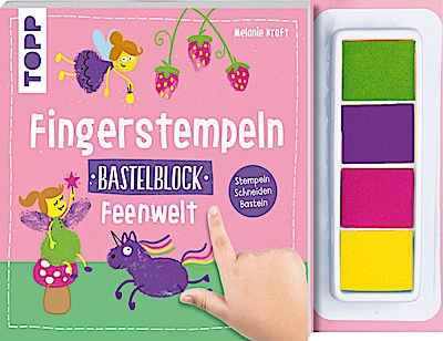 Fingerstempeln Bastelblock: Feenwelt
