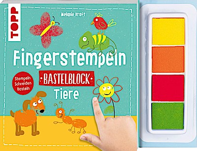 Fingerstempeln Bastelblock: Tiere