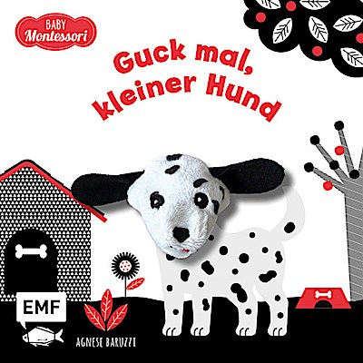 Kontrastbuch für Babys: Guck mal, kleiner Hund