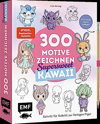 300 Motive zeichnen –&Supersweet Kawaii