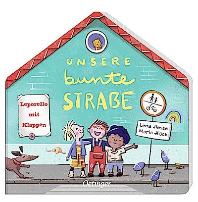 Unsere bunte Straße (Pappbilderbuch mit Klappen)