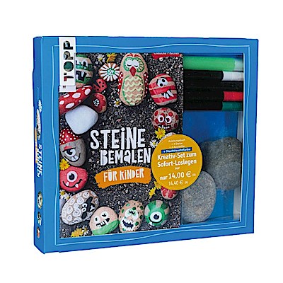 Kreativ-Set: Steine bemalen für Kinder