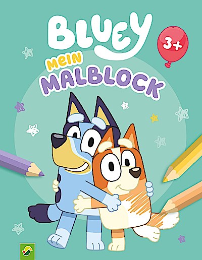 Bluey Mein Malblock für Kinder ab 3 Jahren