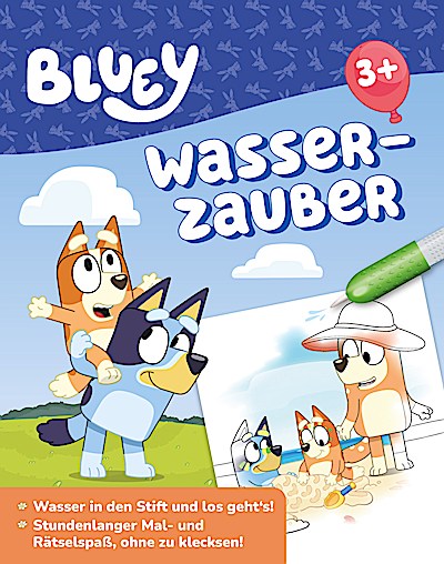 Bluey Malbuch Wasserzauber: Wassermalbuch ab 3 Jahren