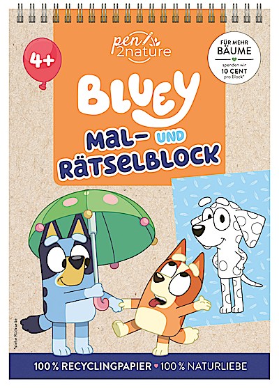 Bluey - Mein Mal- und Rätselblock